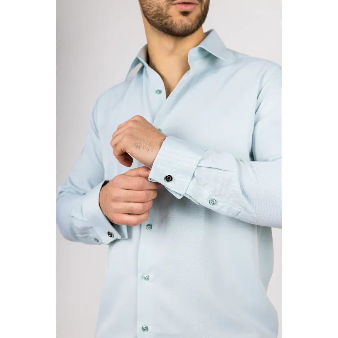 Men's Green Double Cuff Oxford Shirt