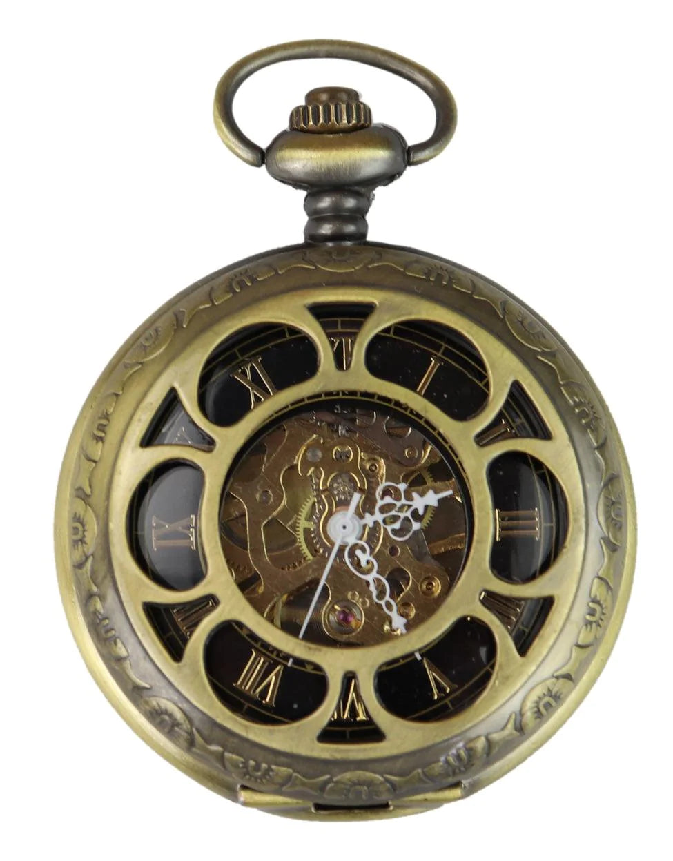 Gold Color Vintage Mechanical Pocket Watch