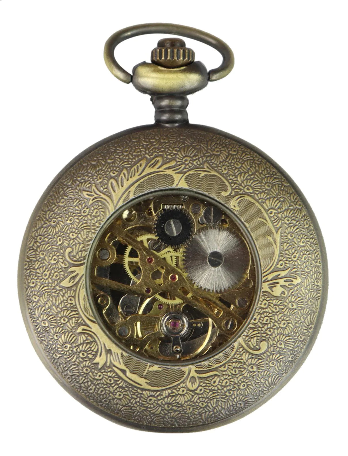 Gold Color Vintage Mechanical Pocket Watch