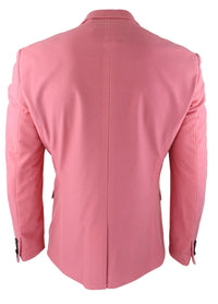 Mens Velvet Blazer Tuxedo Jacket Black Satin Lapel Pastel Pink
