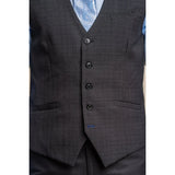 Seeba - Men's Classic Charcoal Waistcoat
