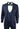 Mens Marc Darcy Velvet Paisley Blue Fit 3 Piece Suit Tuxedo Dinner Jacket Wedding