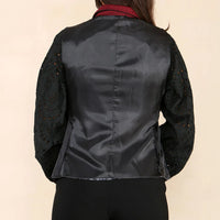 Damska kamizelka tweedowa w jodełkę w kolorze czerwonego wina, klasyczna z lat 20. XX wieku