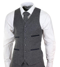 Mens Grey Wool Suit