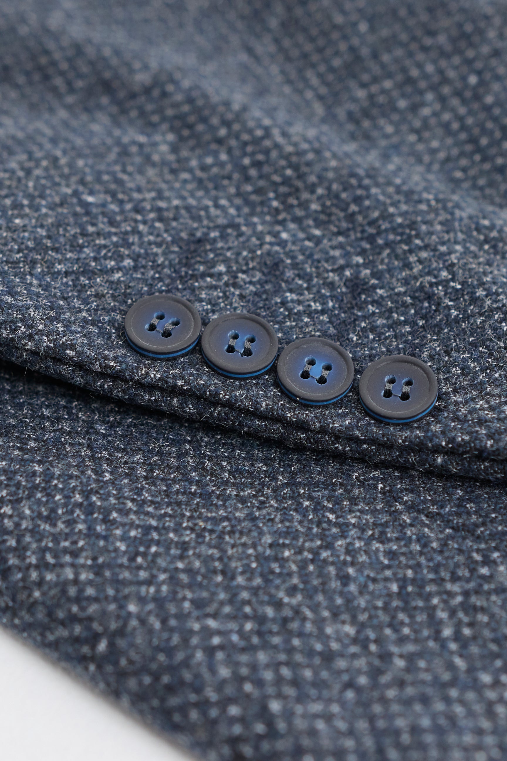 Męski 3-częściowy garnitur granatowy z dwurzędową kamizelką