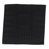 Mens Tie and Hankie Set - Black Stripe STZ42, One Size