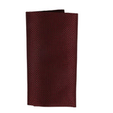 Men's Tie Pocket Sqaure Set Formal Solid Necktie - Wine