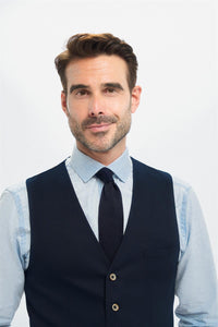 Tropez - męska granatowa kamizelka