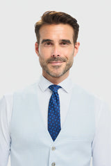 Tropez - Kamizelka męska w kolorze nieba