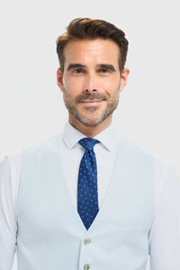 Tropez - Kamizelka męska w kolorze nieba