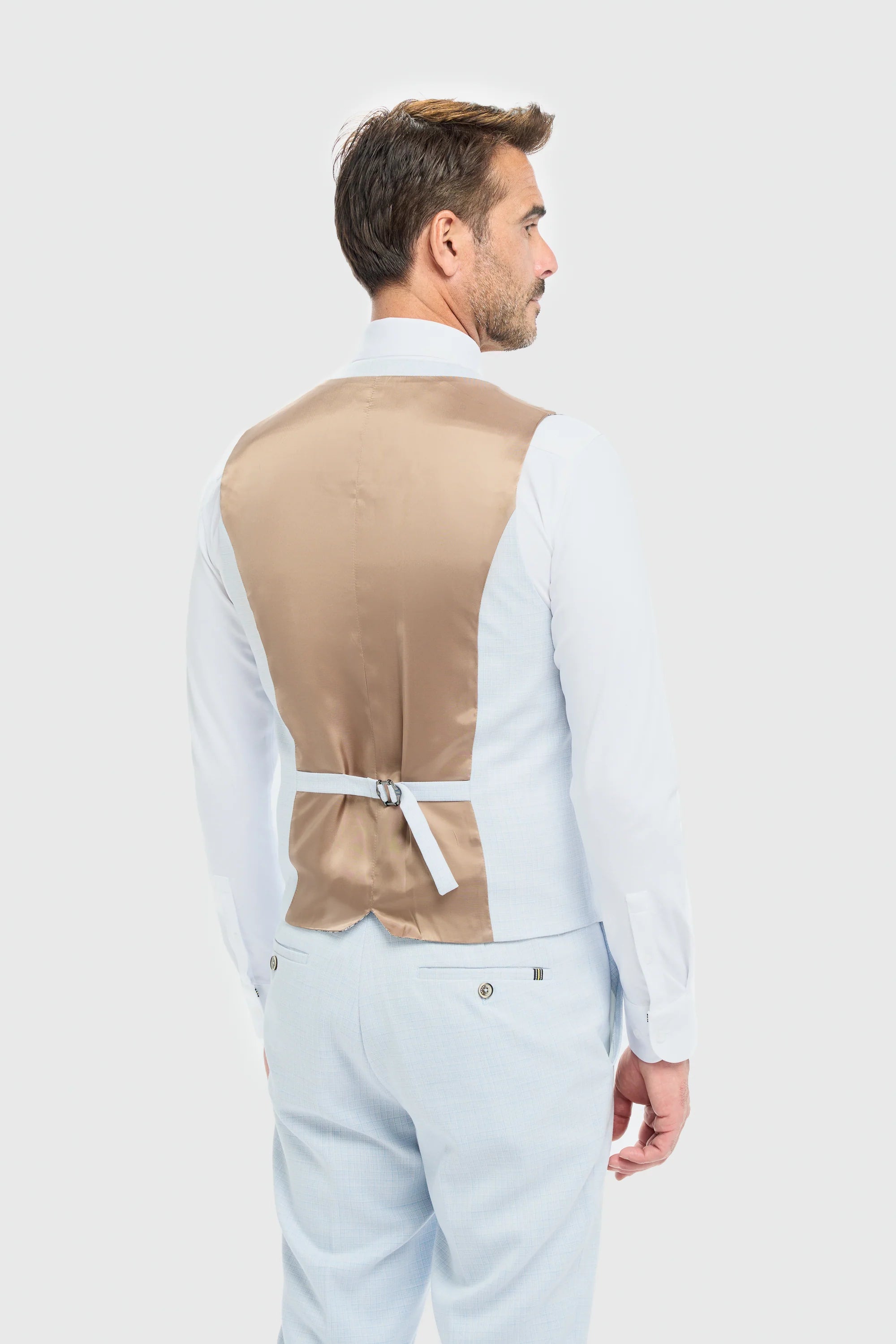 Tropez - Kamizelka męska w kolorze nieba